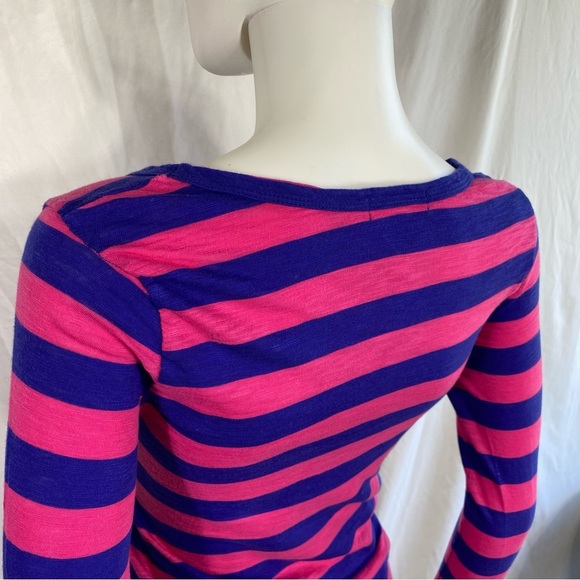 Ambiance Apparel Purple and Pink Fitted Long Sleeve Tee - Picture 5 of 6